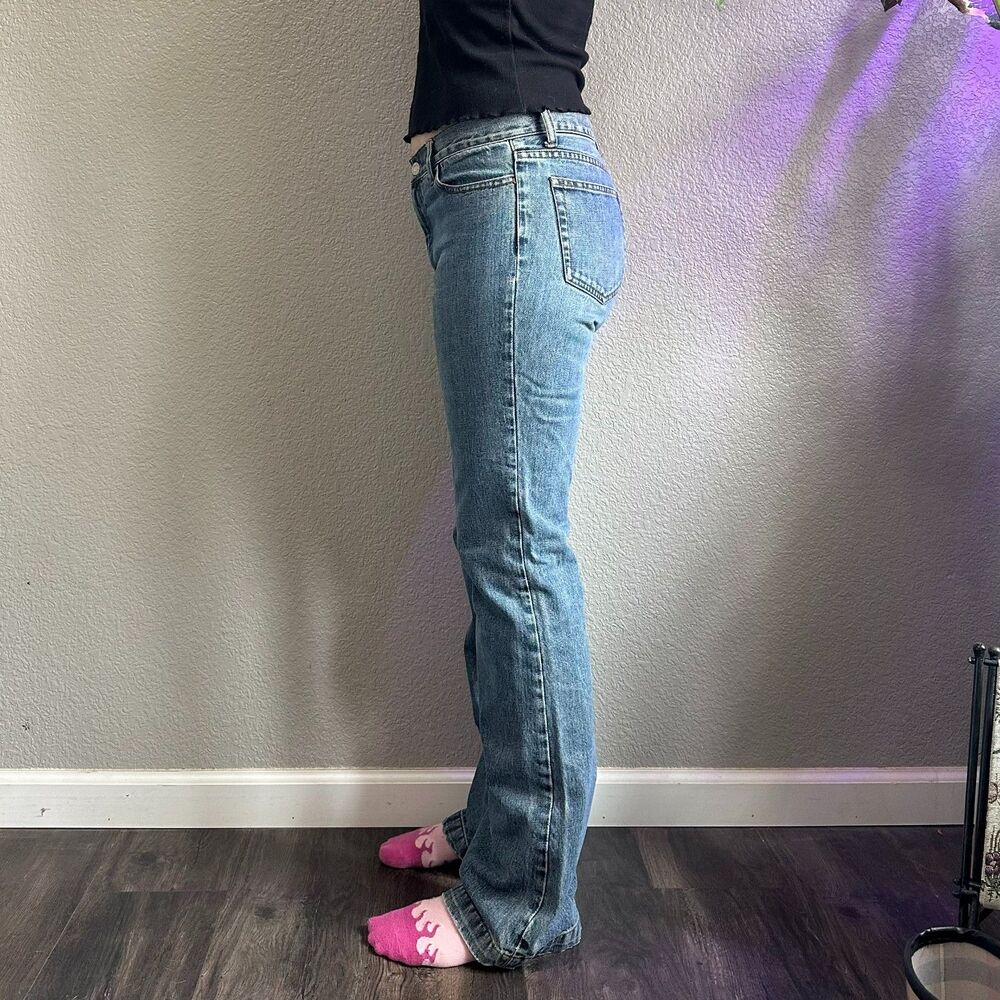 Y2K 8L GAP Long and Lean Bootcut Jeans 100% Cotton Med Wash Denim Mid Rise Pant - Picture 4 of 7